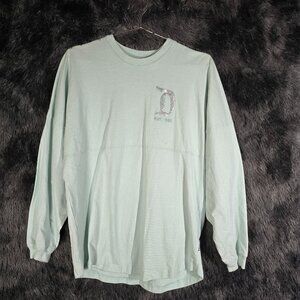 Disney Spirit Jersey Frozen Arendelle Aqua Silver Sparkle Size Small